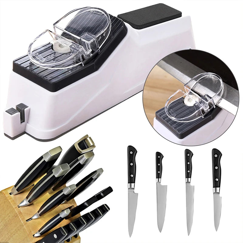Ascuțitor Electric de Cuțite și Foarfece - Instrument Profesional Bucătărie