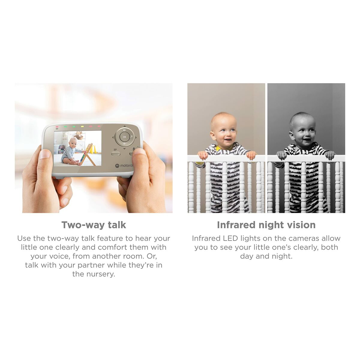 Baby Monitor Motorola VM483 – Monitor Video pentru Bebeșuși