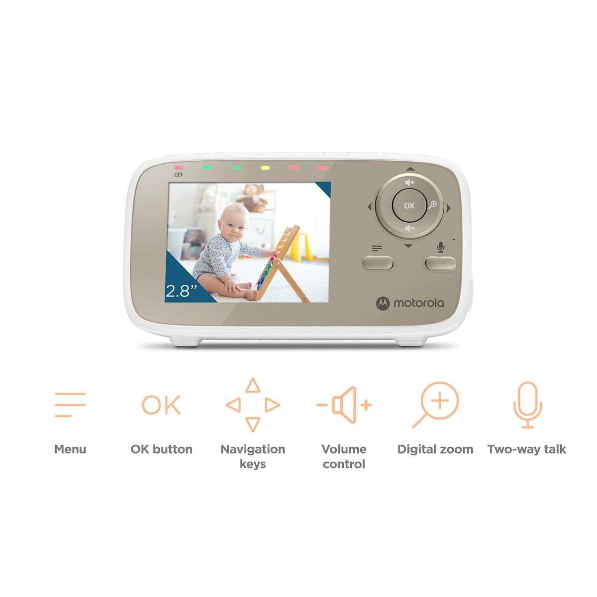 Baby Monitor Motorola VM483 – Monitor Video pentru Bebeșuși