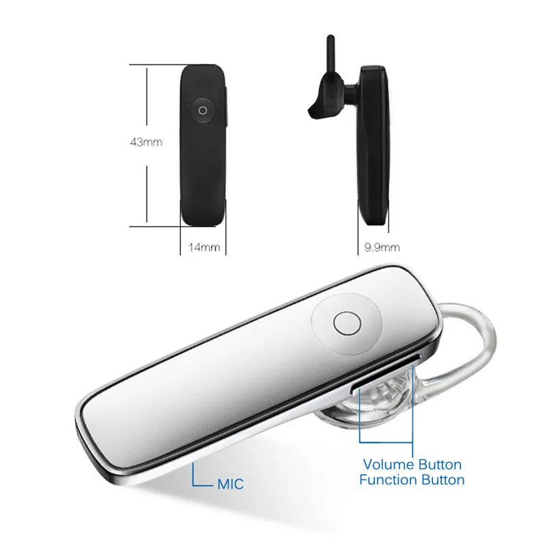 Cască Bluetooth Mini M165 - Hands-Free Wireless cu Microfon pentru Telefon