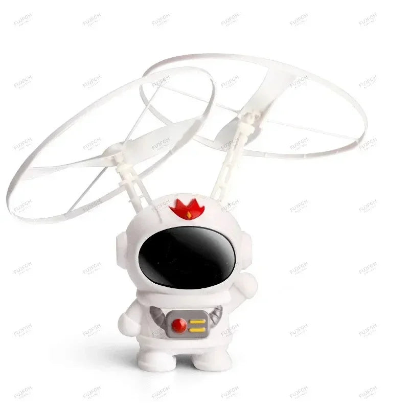 Robot Astronaut Zburător cu Levitație - Dronă Controlată Manual cu Lumini LED Interactive - Jucărie Outdoor pentru Copii