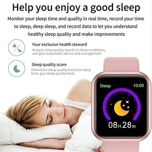 Smartwatch Multifuncțional Bluetooth - Ceas Inteligent pentru Bărbați și Femei cu Apeluri și Muzică