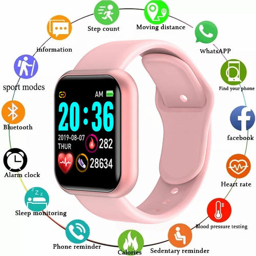 Smartwatch Multifuncțional Bluetooth - Ceas Inteligent pentru Bărbați și Femei cu Apeluri și Muzică