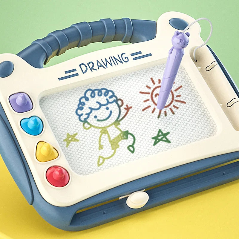 Tablă Magnetică de Desen pentru Copii - Jucărie Educativă Montessori cu Stilou Magnetic - Graffiti Board
