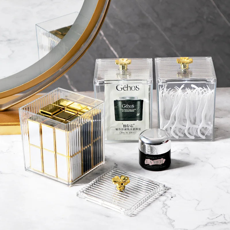 Cutie Depozitare Acrilic Transparentă - Organizator Cosmetice Premium