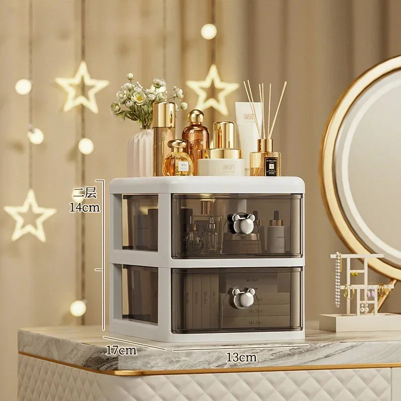 Organizator Birou Stackable cu Sertare - Cutie Depozitare Premium