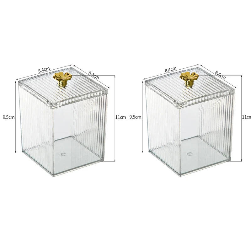Cutie Depozitare Acrilic Transparentă - Organizator Cosmetice Premium