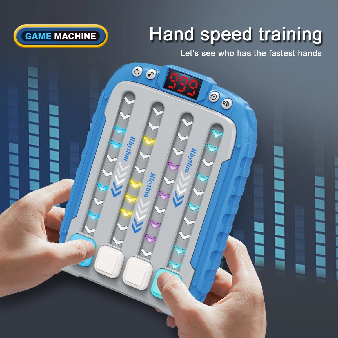 Joc Electronic de Ritm și Reflexe pentru Copii - Consolă Muzicală Interactivă cu Lumini LED