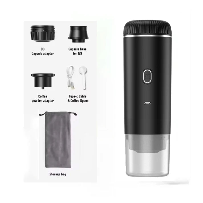 Espressor Portabil Electric 3-in-1 USB - Cafea Proaspătă Oriunde