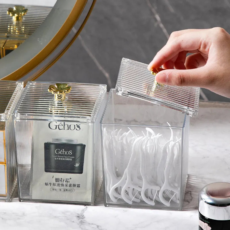 Cutie Depozitare Acrilic Transparentă - Organizator Cosmetice Premium