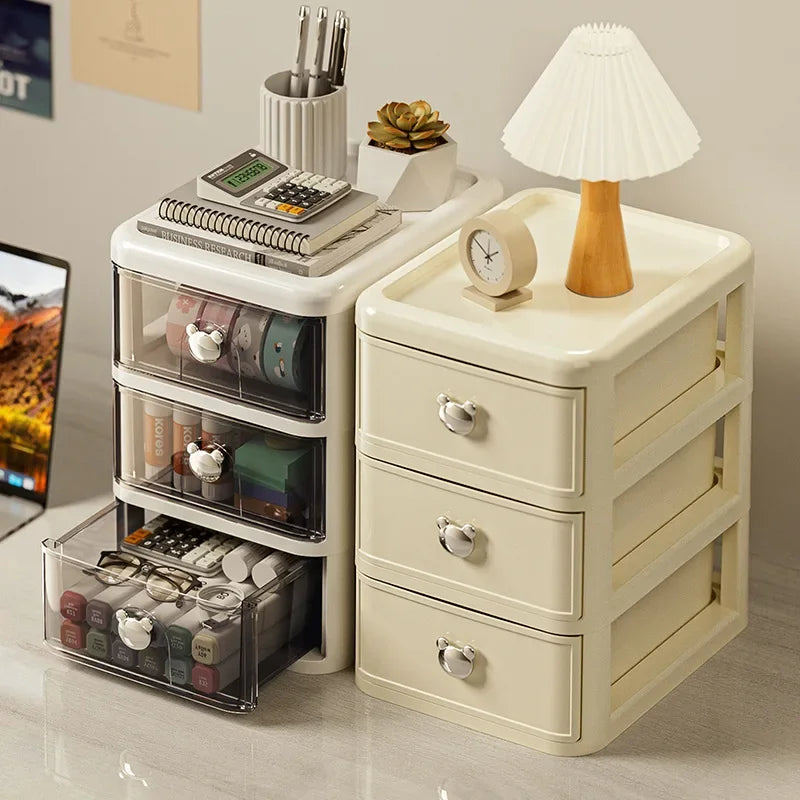 Organizator Birou Stackable cu Sertare - Cutie Depozitare Premium