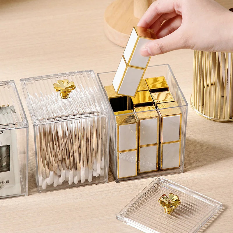 Cutie Depozitare Acrilic Transparentă - Organizator Cosmetice Premium