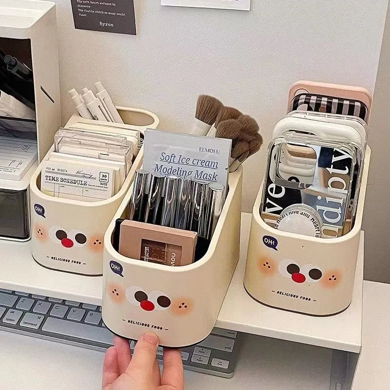 Organizator Birou Creativ Cartoon - Suport Multifuncțional pentru Pixuri și Accesorii