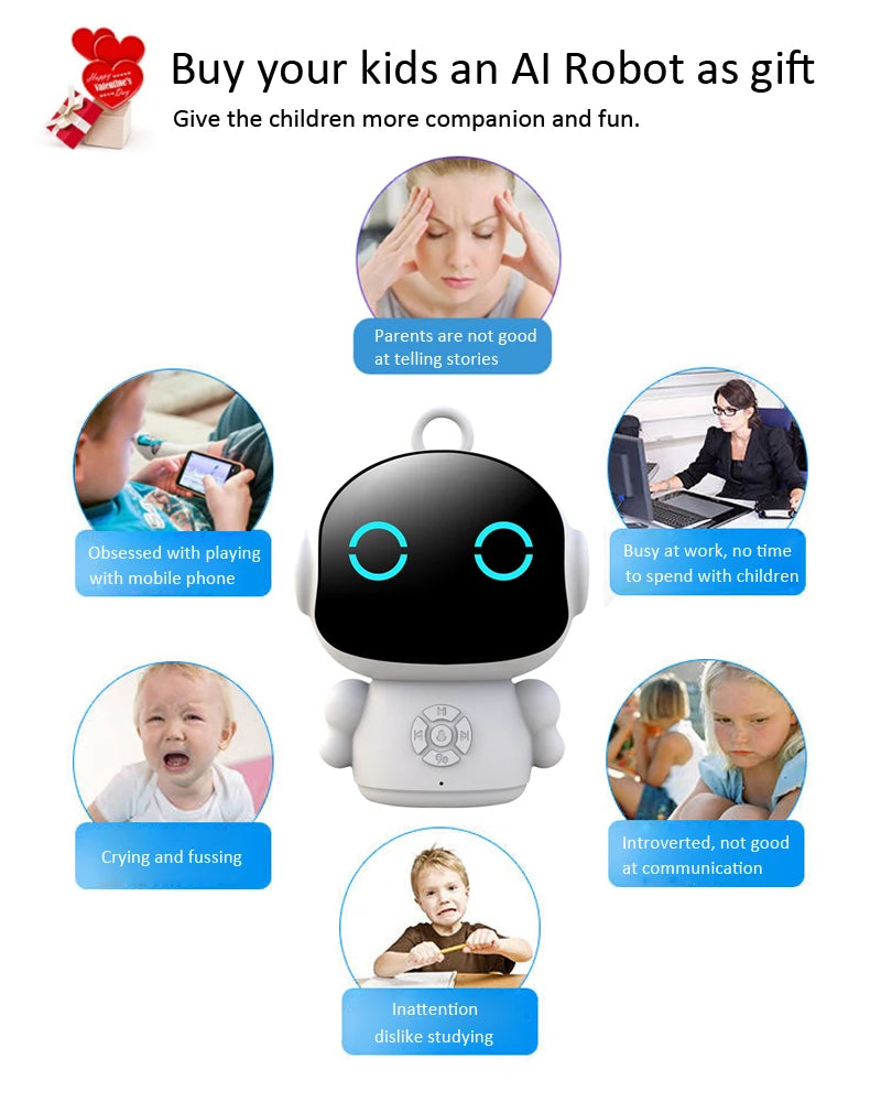 Robot Educațional Smart Tuya WiFi - Jucărie Interactivă cu Recunoaștere Vocală pentru Copii