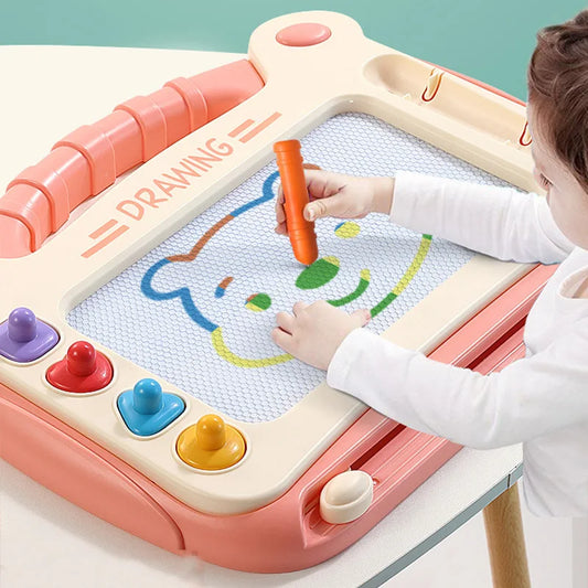 Tablă Magnetică de Desen pentru Copii - Jucărie Educativă Montessori cu Stilou Magnetic - Graffiti Board