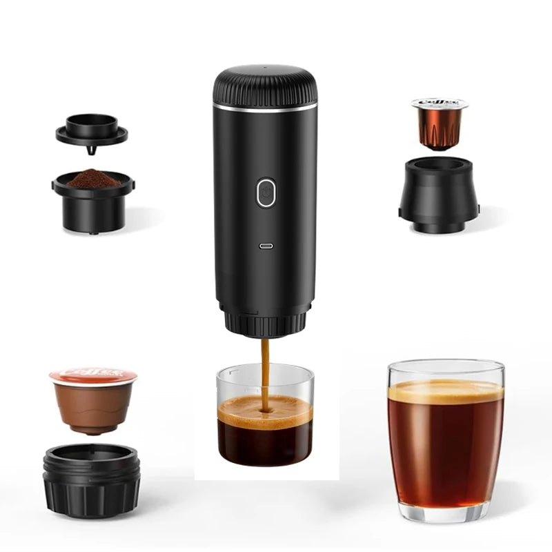 Espressor Portabil Electric 3-in-1 USB - Cafea Proaspătă Oriunde