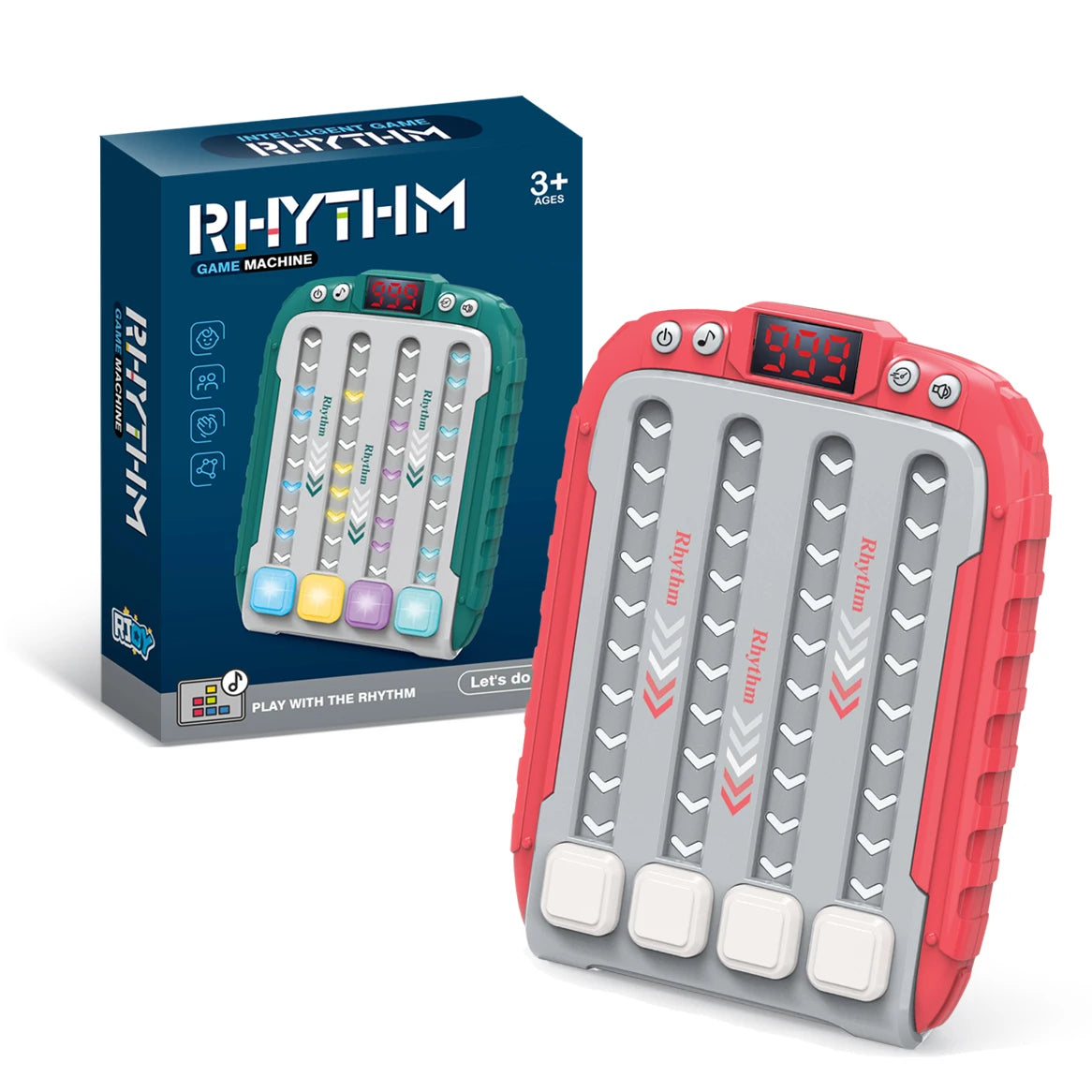 Joc Electronic de Ritm și Reflexe pentru Copii - Consolă Muzicală Interactivă cu Lumini LED