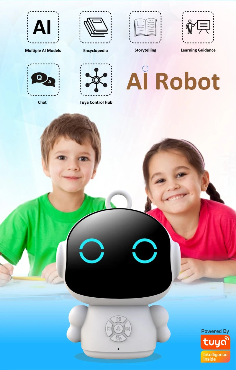 Robot Educațional Smart Tuya WiFi - Jucărie Interactivă cu Recunoaștere Vocală pentru Copii
