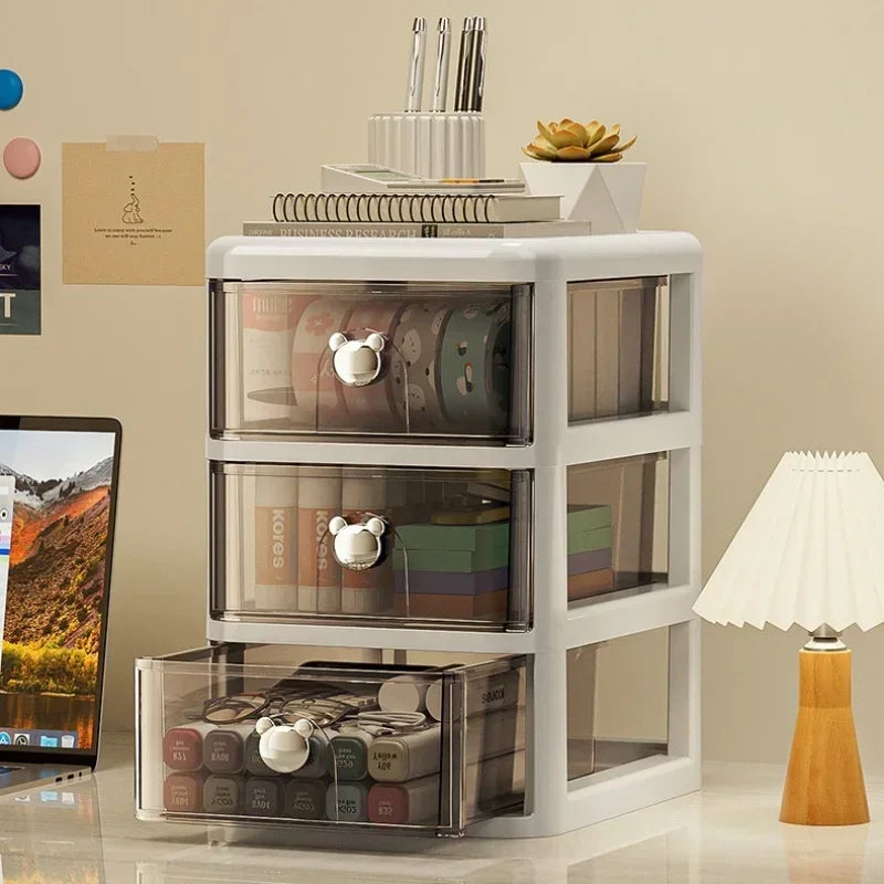 Organizator Birou Stackable cu Sertare - Cutie Depozitare Premium