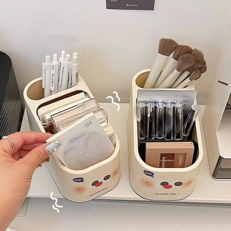 Organizator Birou Creativ Cartoon - Suport Multifuncțional pentru Pixuri și Accesorii
