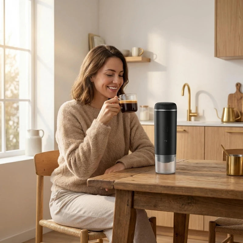 Espressor Portabil Electric 3-in-1 USB - Cafea Proaspătă Oriunde
