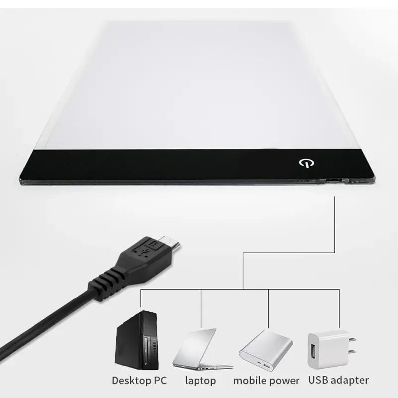 Tablă LED pentru Desen - Educativă A3/A4/A5 Reglabilă Luminos