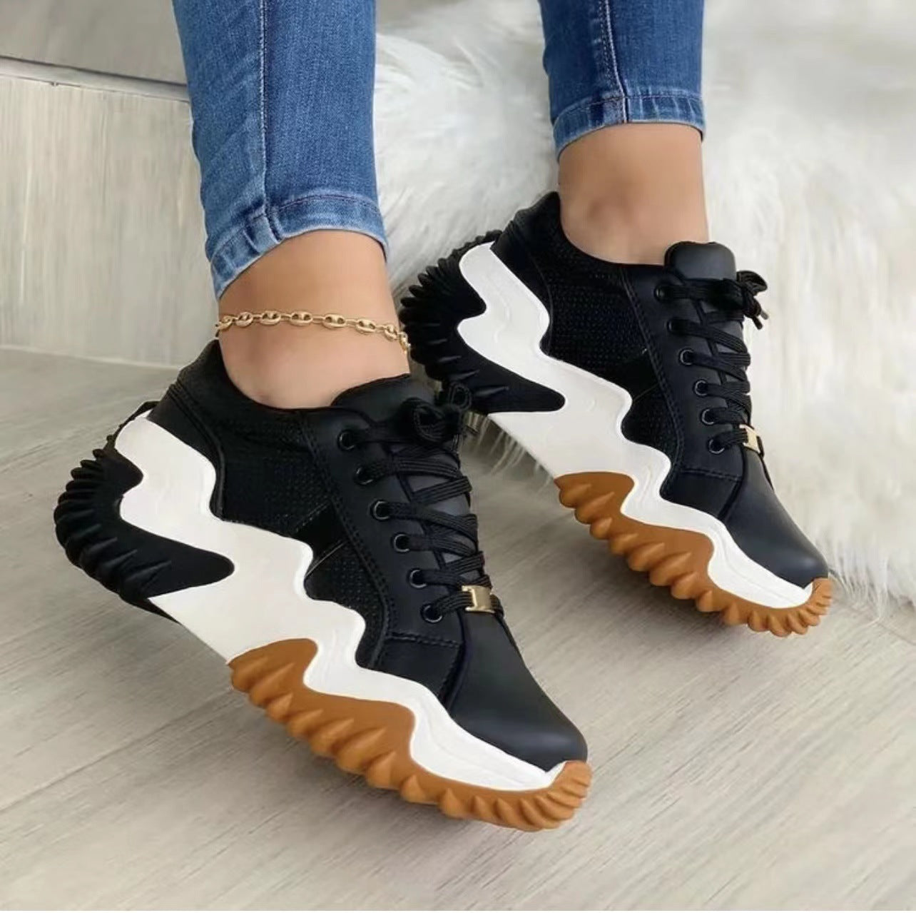 Pantofi Sport Damă cu Șireturi