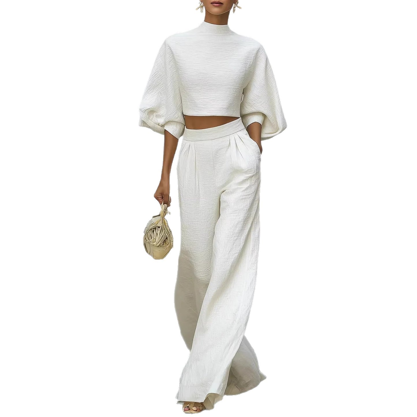 Set Bluză și Pantaloni Casual de Damă - Două Piese Elegante