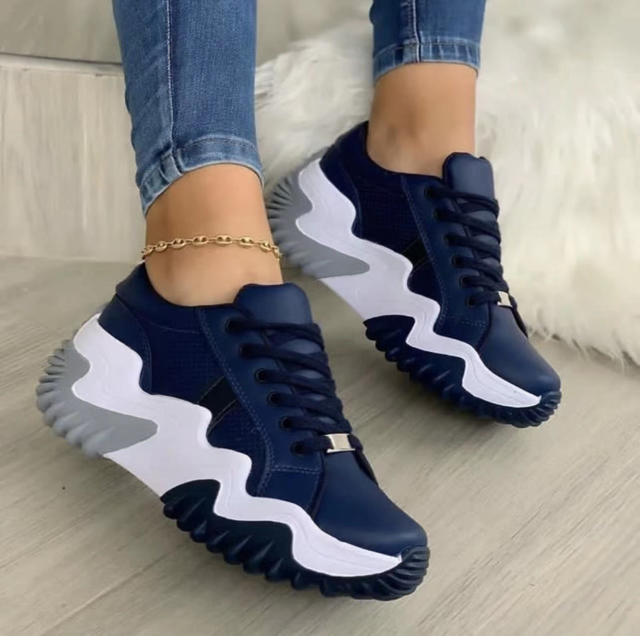 Pantofi Sport Damă cu Șireturi